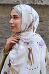 Luna Vual İpek Şal-Haki