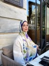 Luna Vual İpek Şal-Mürdüm