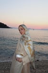 Luna Vual İpek Şal-Tarçın