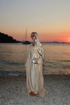 Luna Vual İpek Şal-Tarçın