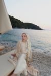 Luna Vual İpek Şal-Tarçın