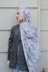 Marble Coton Şal-Gri