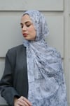 Marble Coton Şal-Gri