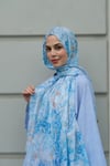 Marble Coton Şal-Mavi