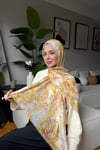 Marble Coton Şal-Sarı