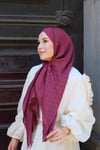 MK Desen Premium Şal-Bordo