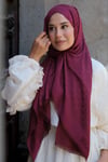 MK Desen Premium Şal-Bordo