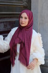 MK Desen Premium Şal-Bordo