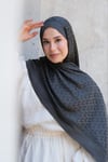 MK Desen Premium Şal-Siyah