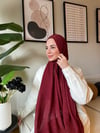 MÜSLİN ŞAL -BORDO