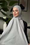 MÜSLİN ŞAL -GRİ