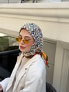 Olive Çift Taraflı Twill Eşarp-Turuncu