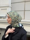 Olive Çift Taraflı Twill Eşarp-Yeşil