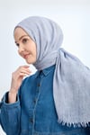ORGANIC TOUCH VİSKOZ ŞAL - BEBE MAVİ