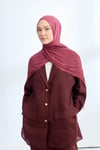 ORGANIC TOUCH VİSKOZ ŞAL - BORDO