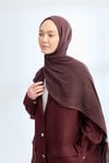 ORGANIC TOUCH VİSKOZ ŞAL - BURGUNDY