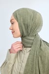 ORGANIC TOUCH VİSKOZ ŞAL - KETEN YEŞİLİ