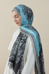 Patchora Vual İpek Şal Gri