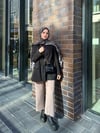 Premium Etro Şal Siyah-Beyaz