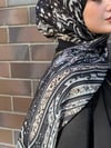 Premium Etro Şal Siyah-Beyaz