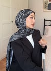 Premium Etro Şal Siyah-Beyaz