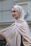 V Monogram İpek Vual Şal-Pudra