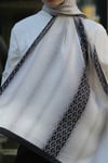 V Monogram İpek Vual Şal-Siyah