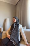Valeria Yün İpek Şal-Antrasit
