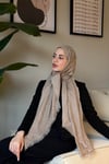 Valeria Yün İpek Şal-Vizon