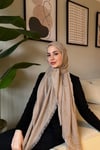 Valeria Yün İpek Şal-Vizon