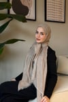 Valeria Yün İpek Şal-Vizon