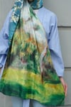 Van Gogh Badem Çiçekleri Çift Taraflı Twill Şal