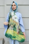 Van Gogh Badem Çiçekleri Çift Taraflı Twill Şal