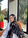 Van Gogh İpek Vual Şal Siyah
