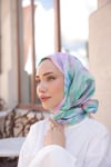 Vangogh Dubai Pamuk Gökkuşağı Desen Yeşil Beden;Standart
