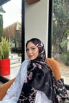 Vangogh Vual İpek Şal Siyah