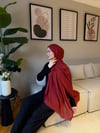 Velora %100 Doğal Pamuk İpek Seri-Bordo