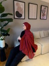 Velora %100 Doğal Pamuk İpek Seri-Bordo