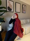 Velora %100 Doğal Pamuk İpek Seri-Bordo