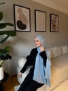 Velora %100 Doğal Pamuk İpek Seri-Buz Mavisi
