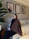 Velora %100 Doğal Pamuk İpek Seri-Çikolata Kahve