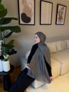 Velora %100 Doğal Pamuk İpek Seri-Füme Gri