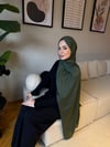 Velora %100 Doğal Pamuk İpek Seri-Haki Yeşil