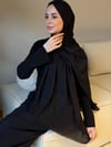 Velora %100 Doğal Pamuk İpek Seri-Siyah