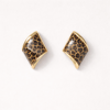 Leopar Stud Premium Altın Kaplama Küpe