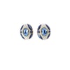 Opaline Premium Mavi Kristal Klipsli Küpe