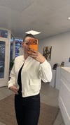 CEKET - ŞENİZ BUTİK JACARLI SCUBA KUMAŞ ASTARLI ÇITÇITLI BOMBER CEKET