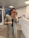 CEKET - ŞENİZ BUTİK KUŞAKLI TEK DÜĞME OVERSİZE BLAZER CEKET
