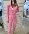 CEKET - ŞENİZ BUTİK ÖNÜ BAĞCIK DETAYLI ATLAS KUMAŞ CROP BLAZER CEKET