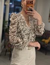 GÖMLEK - ZEBRA DESENLİ BODYSUIT GÖMLEK